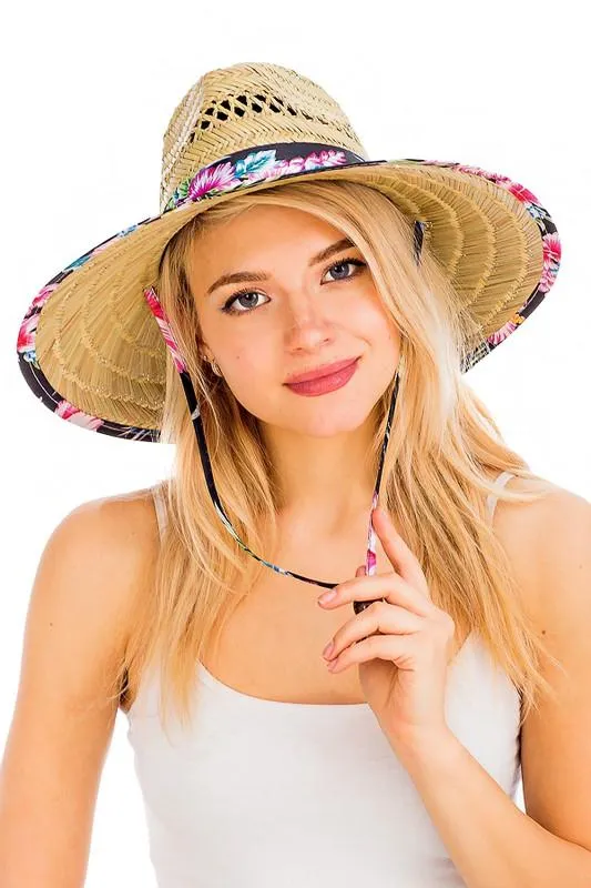 Floral Straw Hat