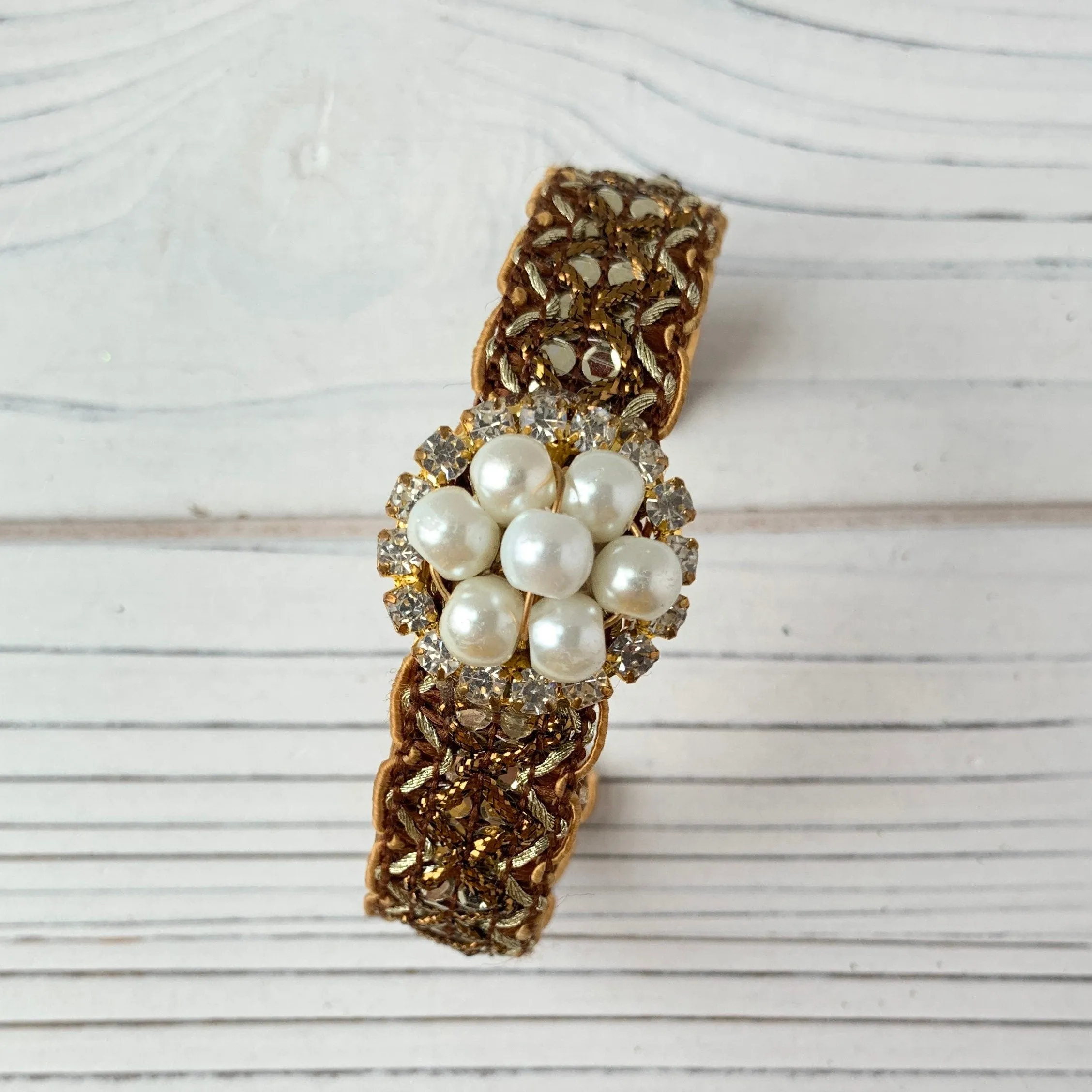 Gala Adjustable Brass Cuff Bracelet