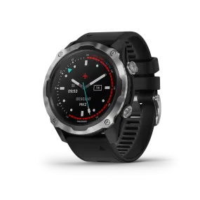 Garmin Descent Mk2 Watch-Style Stainless Steel with Black Band Dive Computer (010-02132-00)