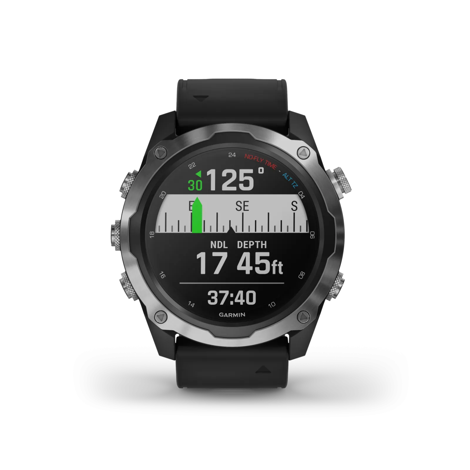 Garmin Descent Mk2 Watch-Style Stainless Steel with Black Band Dive Computer (010-02132-00)