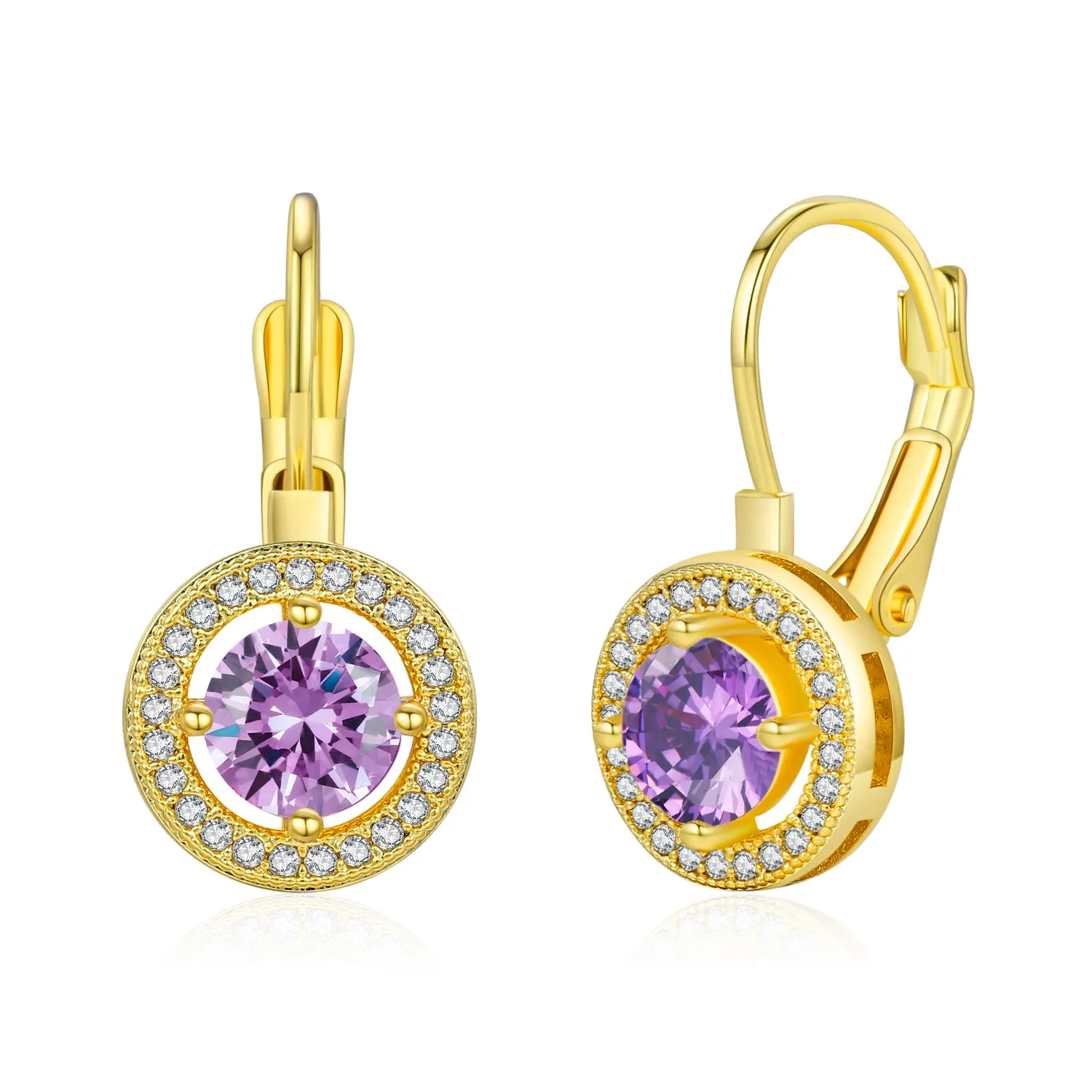 Genevive Marie Soleil Halo Earrings