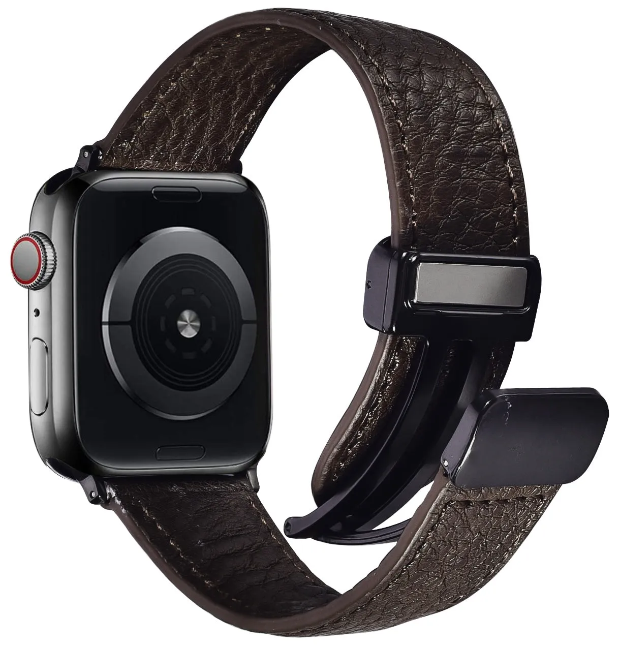 Genuine Italian Leather Band for Apple Watch Strap with Magnetic Claps