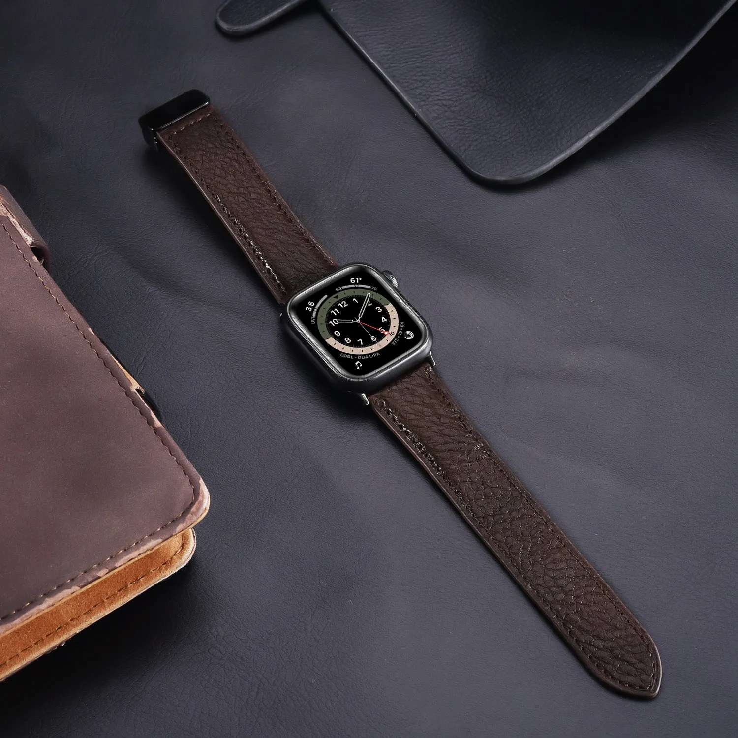 Genuine Italian Leather Band for Apple Watch Strap with Magnetic Claps