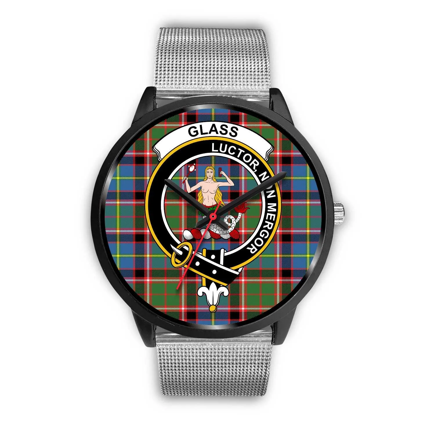 Glass Clan Badge Tartan Black Watch