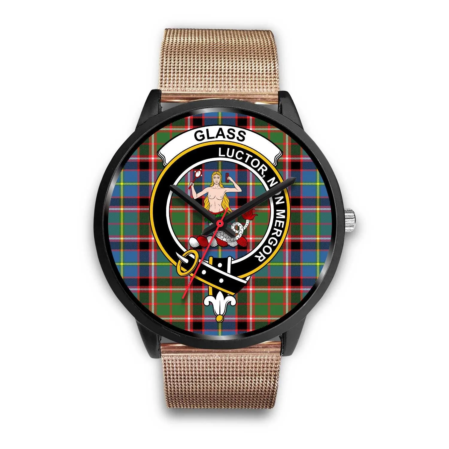 Glass Clan Badge Tartan Black Watch