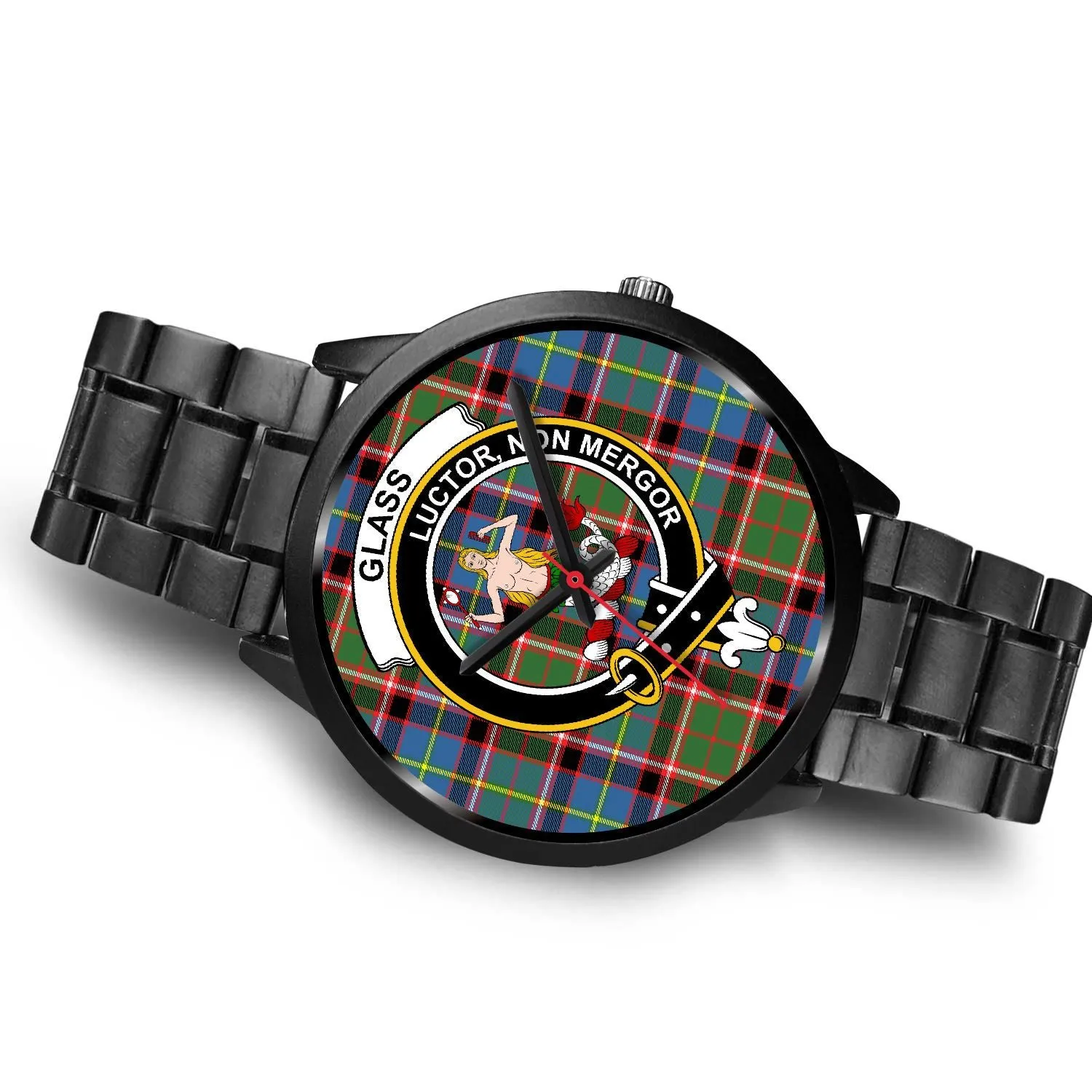 Glass Clan Badge Tartan Black Watch