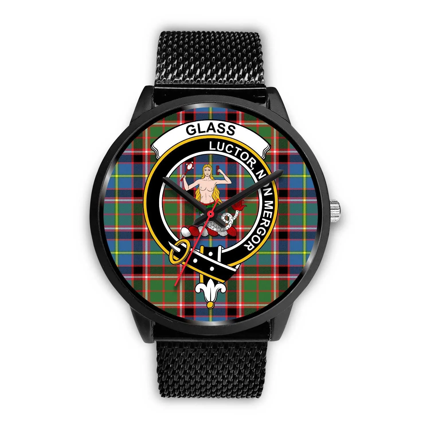 Glass Clan Badge Tartan Black Watch