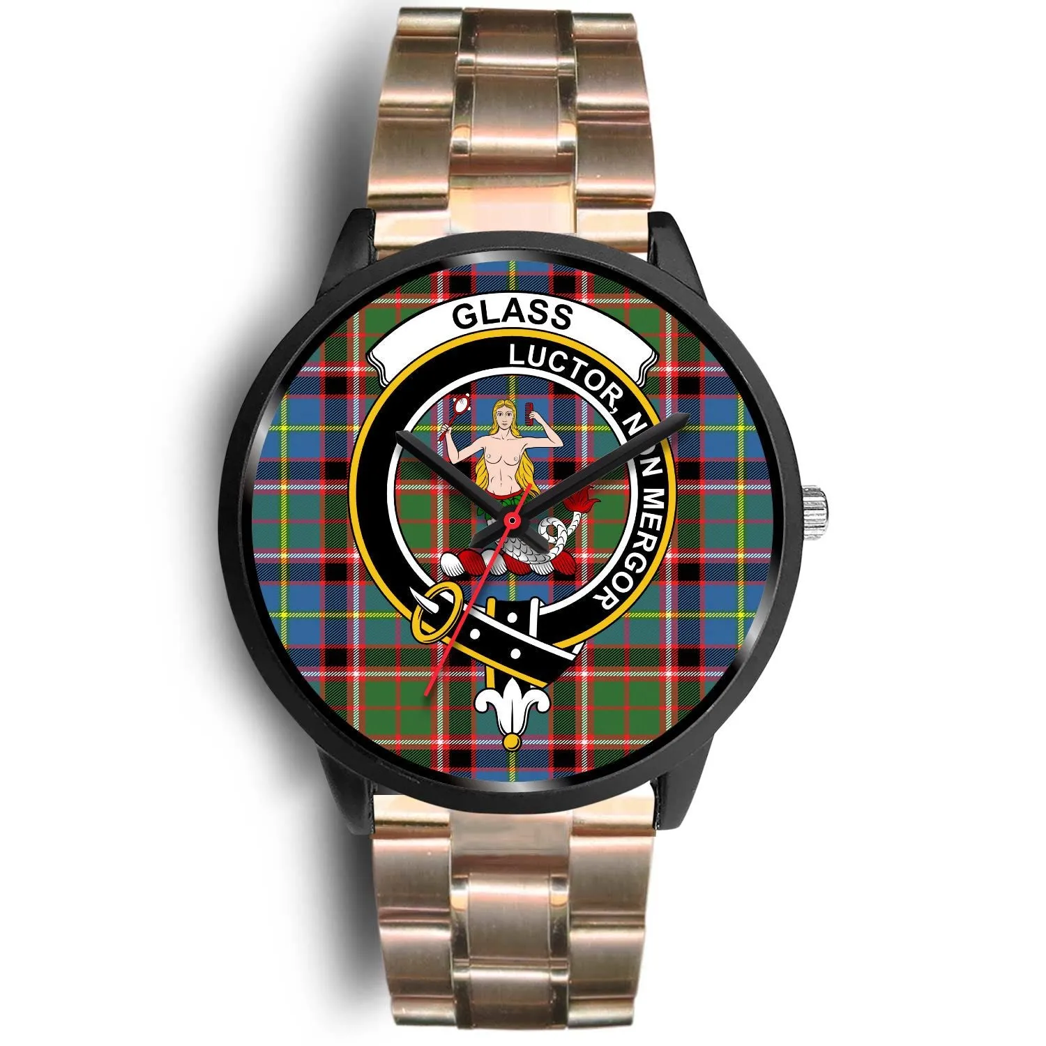 Glass Clan Badge Tartan Black Watch