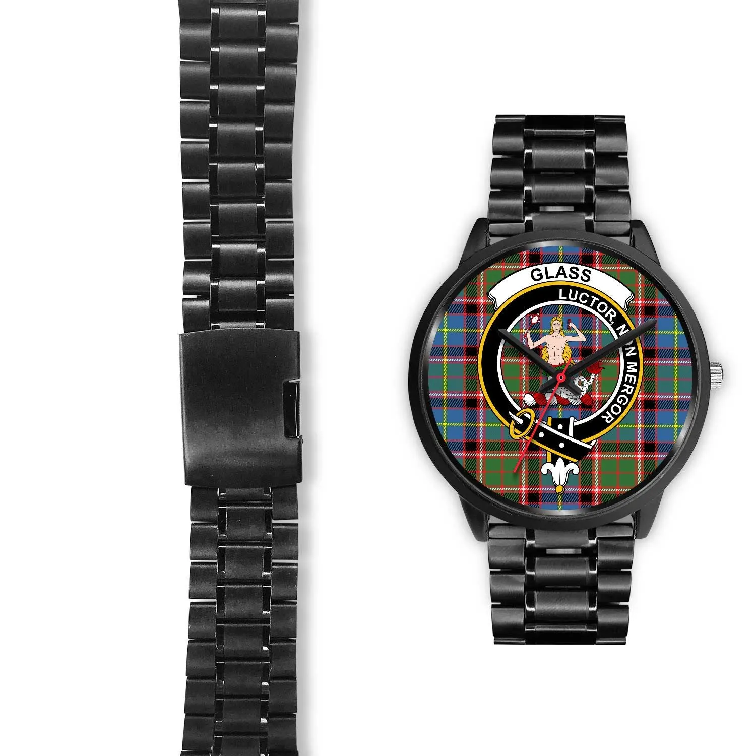 Glass Clan Badge Tartan Black Watch