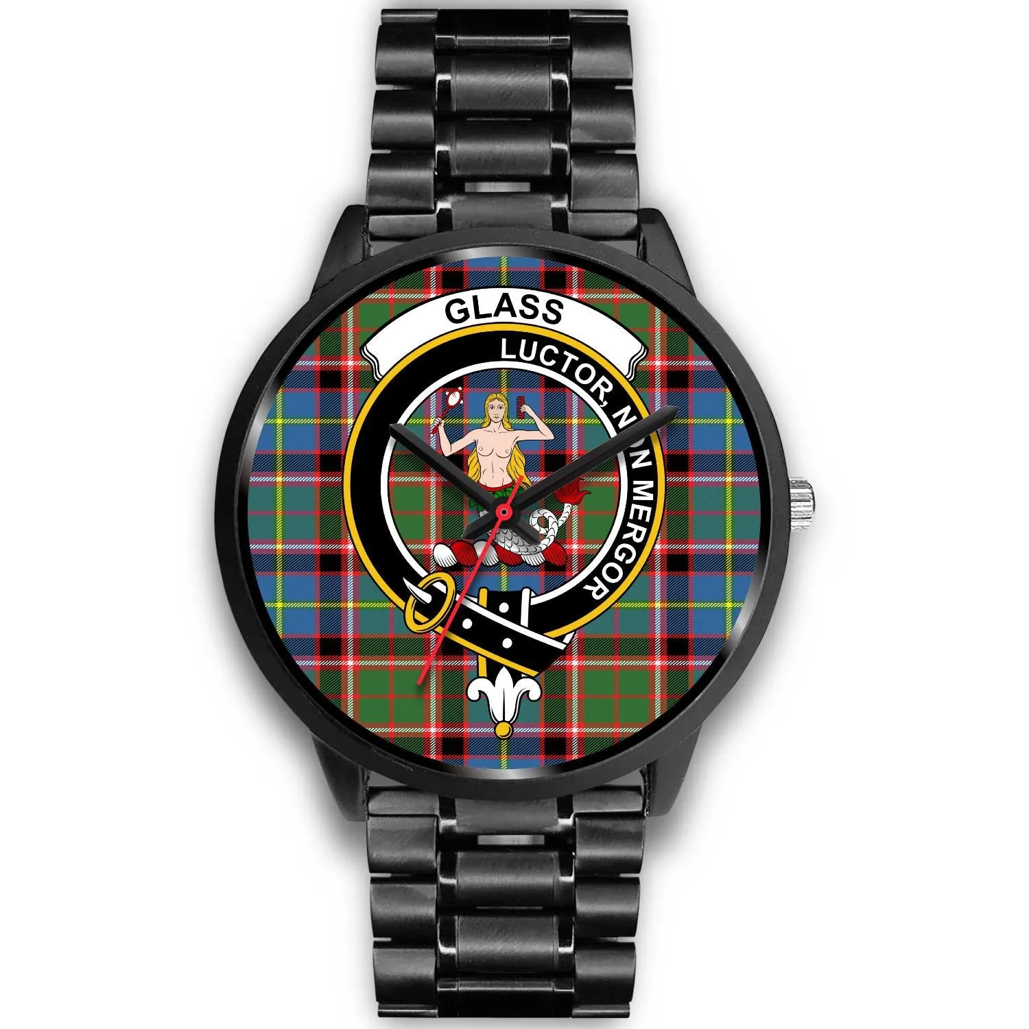 Glass Clan Badge Tartan Black Watch