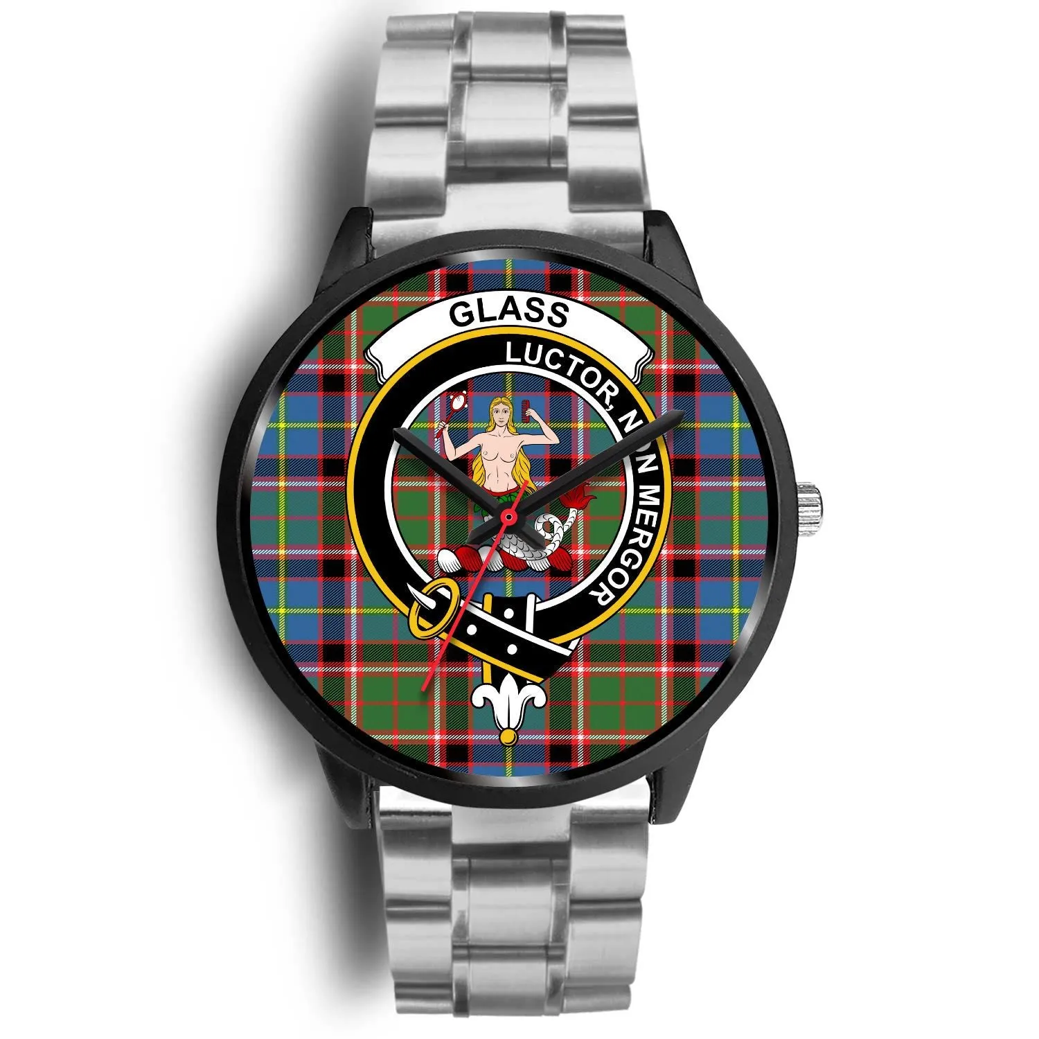 Glass Clan Badge Tartan Black Watch