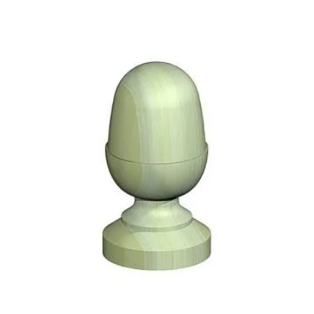 Green Treated Acorn Finial Post Cap