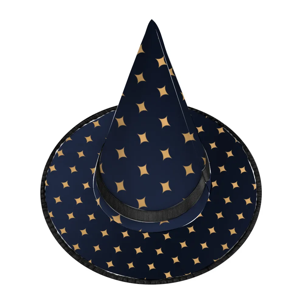 Halloween Witch Hat for Cosplay Parties or Birthday Celebrations-Starry Night