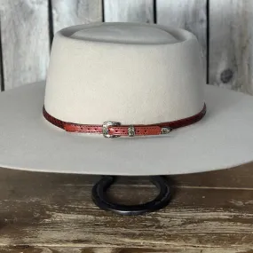 Hat Band | 3/8" Tan Smooth Laced