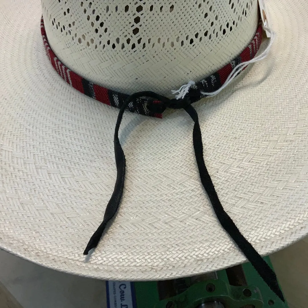 Hatband HB30-08 1/2" Tapestry Red/ Black/Silver