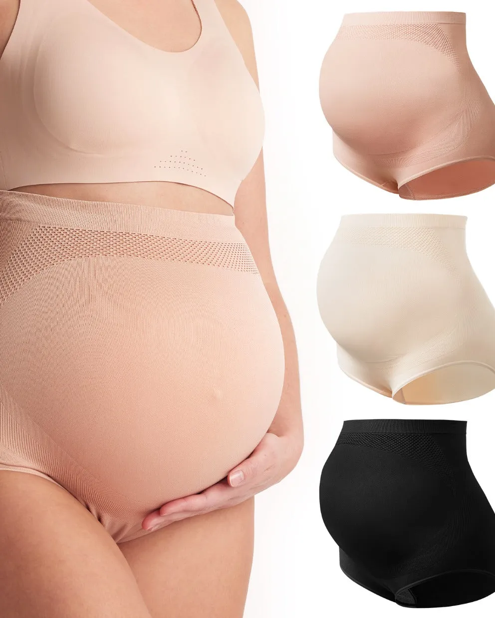 High Waist Pregnancy Seamless Soft Belly Support Panties