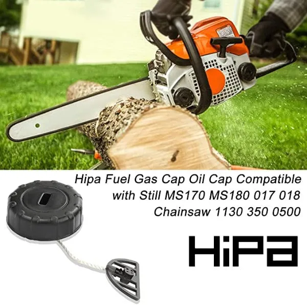 Hipa Fuel Gas Cap Oil Cap for STIHL MS170 MS180 017 018 Chainsaw # Replace 1130-350-0500