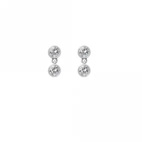 Hot Diamonds Silver Tender Double Drop Earrings DE586