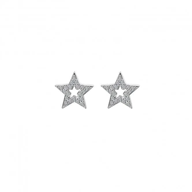 Hot Diamonds Sterling Silver Star Micro Bliss Earrings DE554