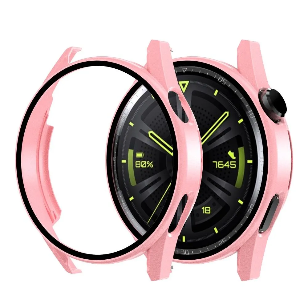 Huawei Watch GT 3 (46mm) electroplating frame with tempered glass - Rose Pink