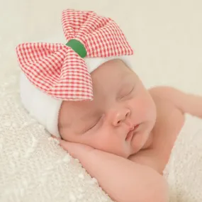 ilybean Merry Mary Newborn Girl's Christmas Hospital Hat - Newborn Girl Hat