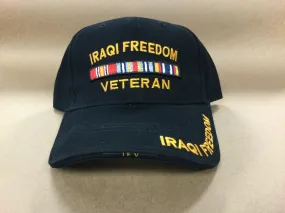 Iraqi Freedom Veteran Hat with campaign ribbon