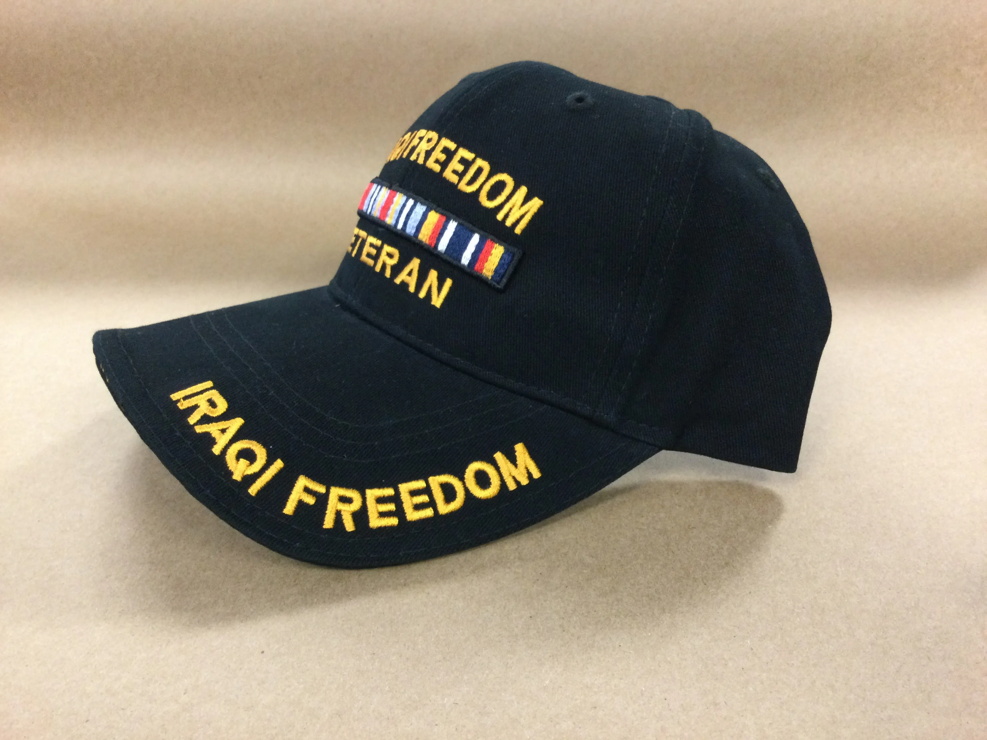 Iraqi Freedom Veteran Hat with campaign ribbon