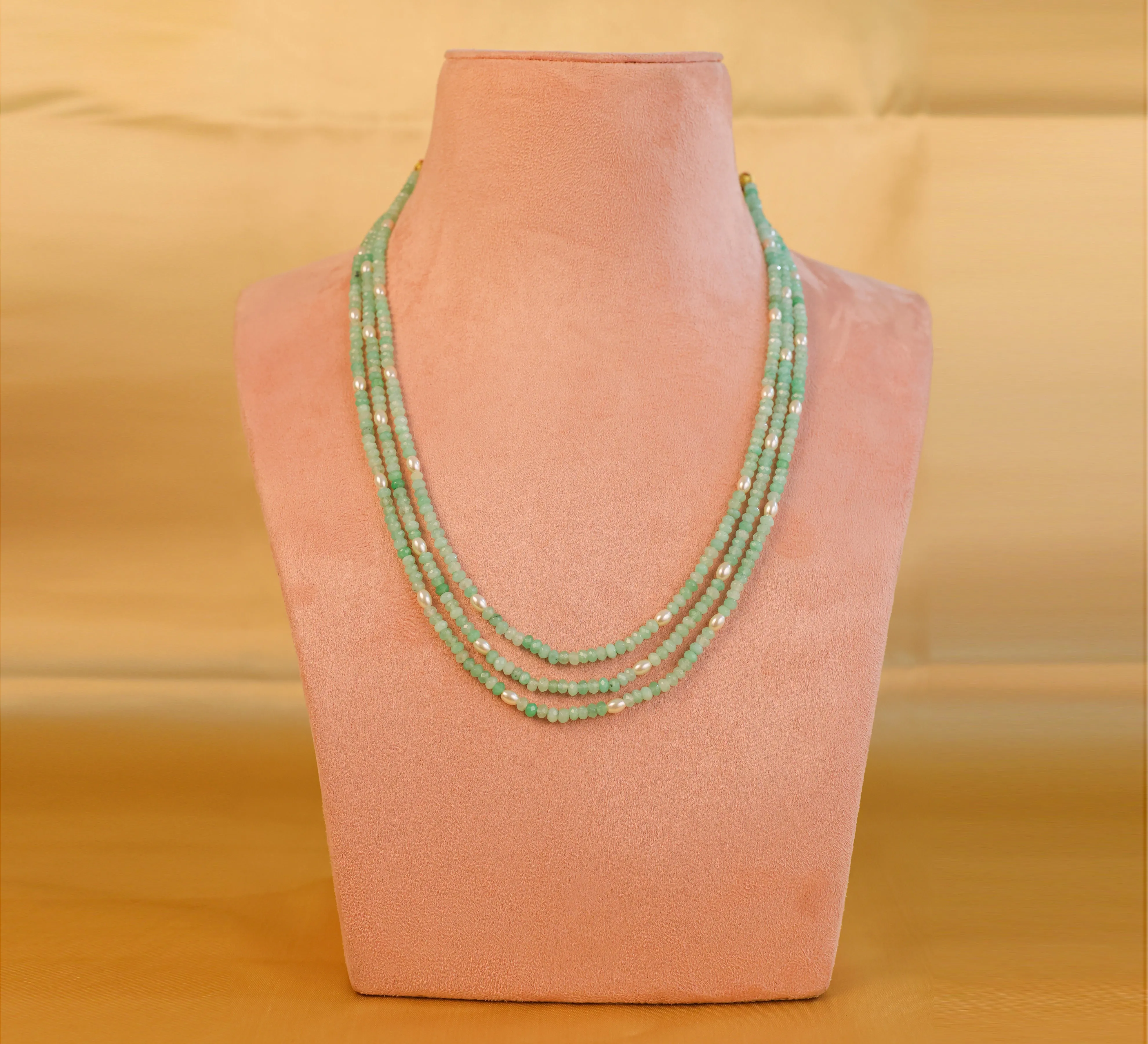 Jade Beads Mala Necklace