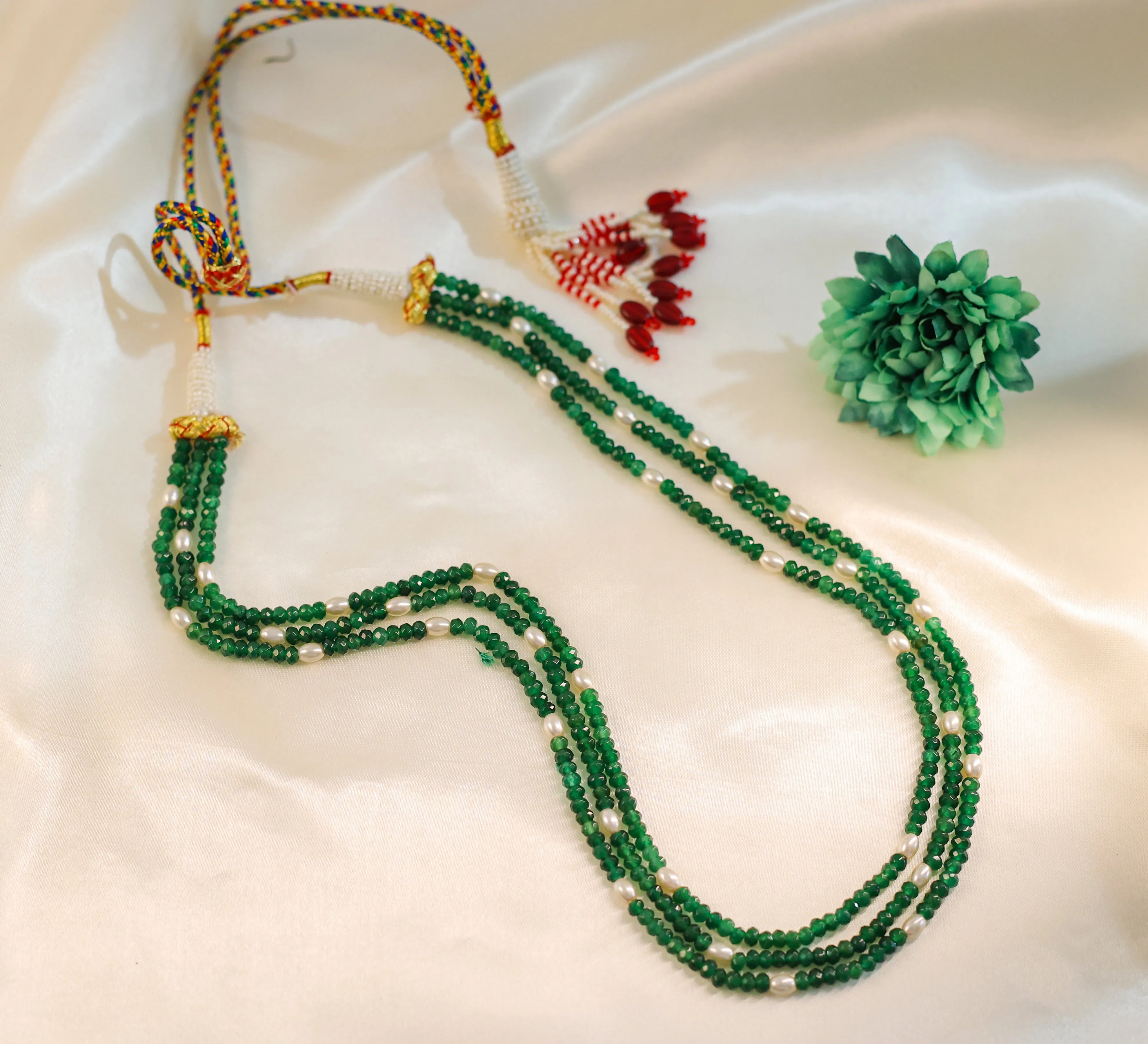 Jade Beads Mala Necklace