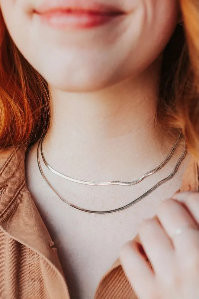 Jade Herringbone Necklace