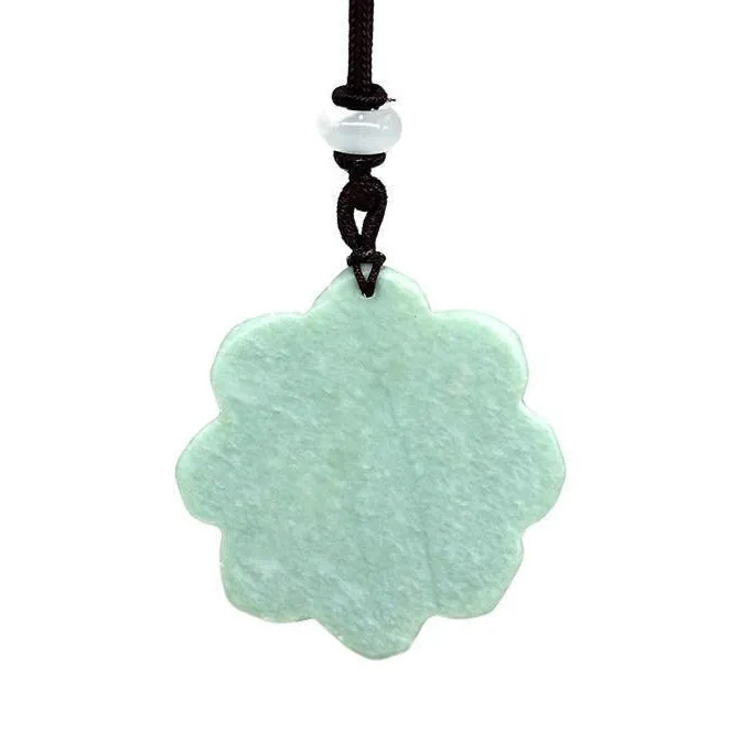 Jade Sunflower Pendant Necklace