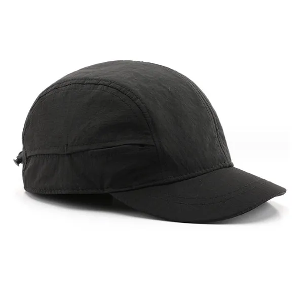 Japanese Black Short Brim Baseball Cap 日系黑色短簷可調節棒球帽 KCHT2400