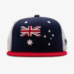 Kids Australia Flag Flatbill Snapback Hat