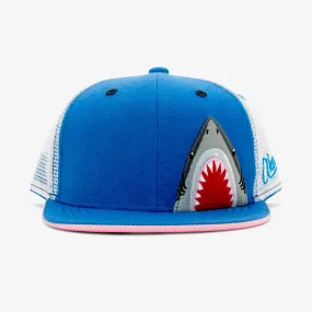 Kids Shark Flatbill Snapback Hat