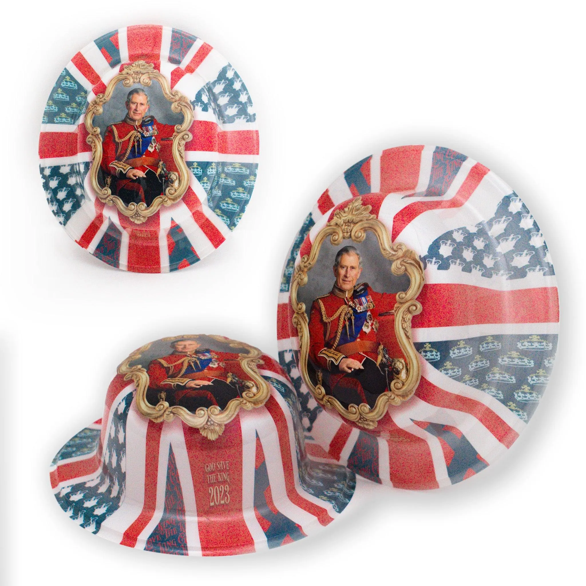 King Charles Coronation Bowler Hat Union Jack Coronation Celebration Party Fancy Dress Hat