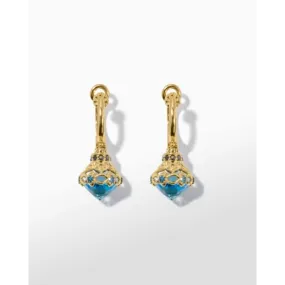 Konstantino Alexandria 18K Yellow Gold Blue Topaz Drop Earrings