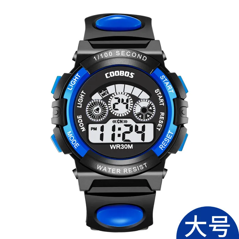 Kubaoshi Children's Watch Multi-Functional Colorful Waterproof Student Electronic Watch