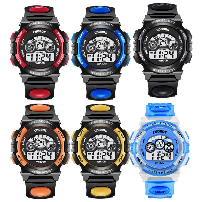 Kubaoshi Children's Watch Multi-Functional Colorful Waterproof Student Electronic Watch