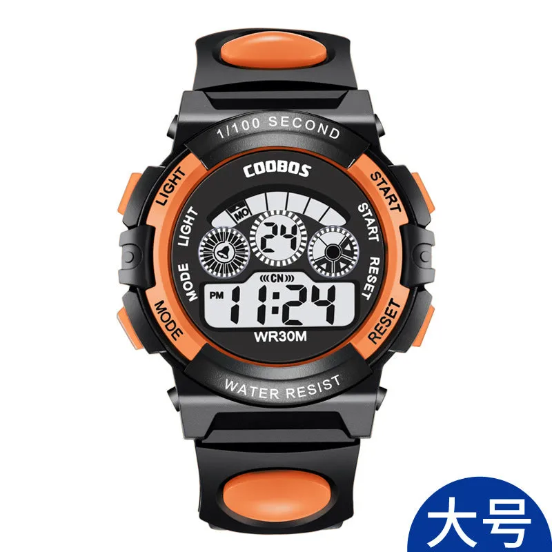 Kubaoshi Children's Watch Multi-Functional Colorful Waterproof Student Electronic Watch