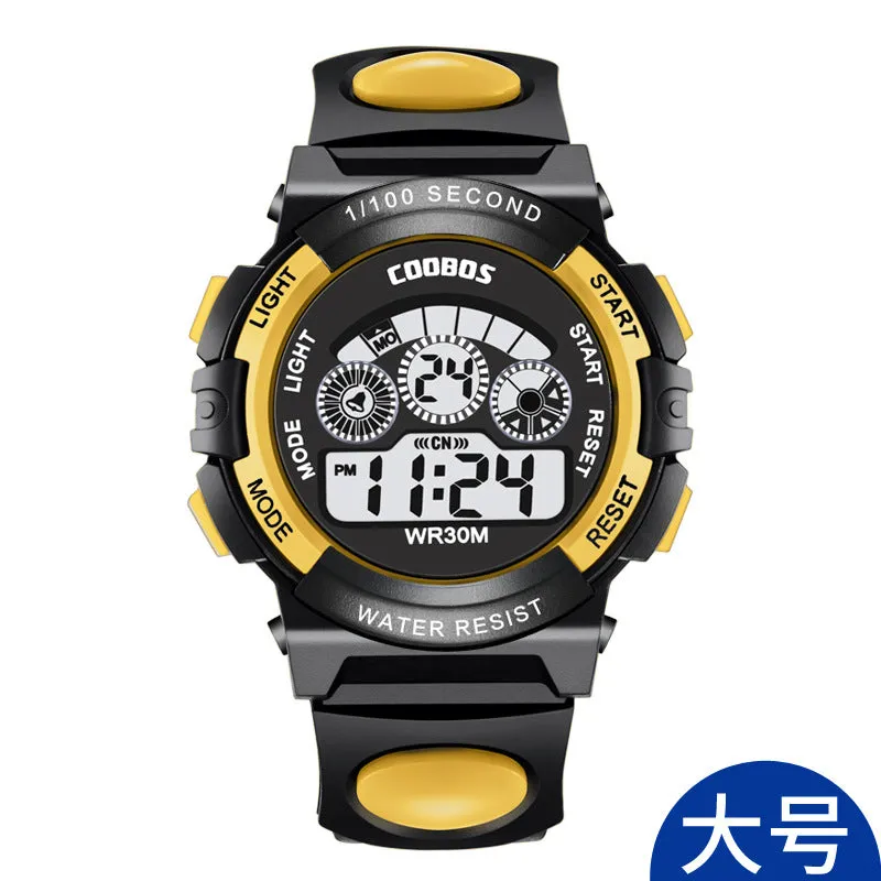 Kubaoshi Children's Watch Multi-Functional Colorful Waterproof Student Electronic Watch