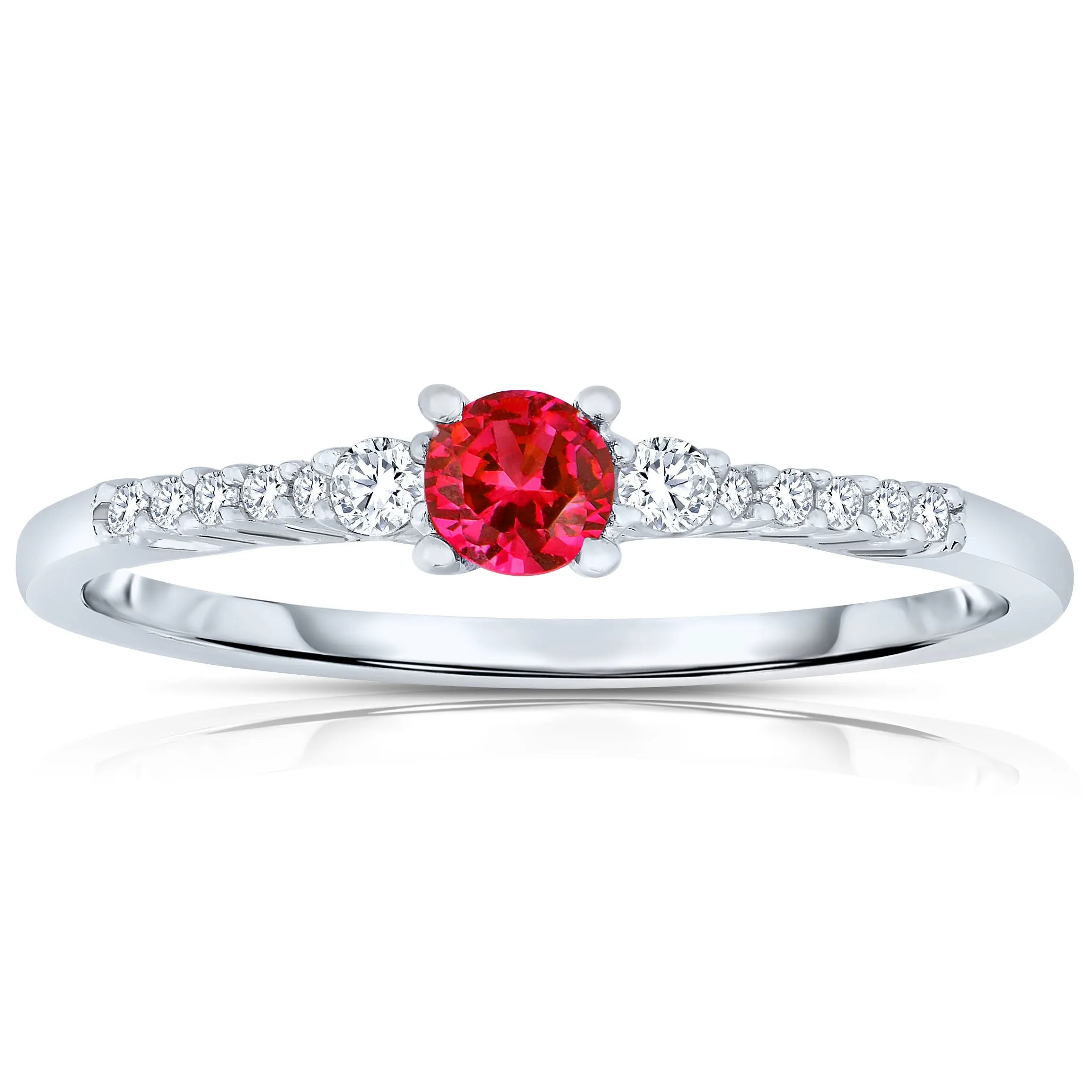 Léa Cubic Zirconia Ruby Ring