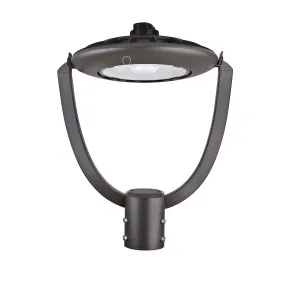 LED Post Top Light - Selectable Color Temperature - 35W - Black - Shorting Cap