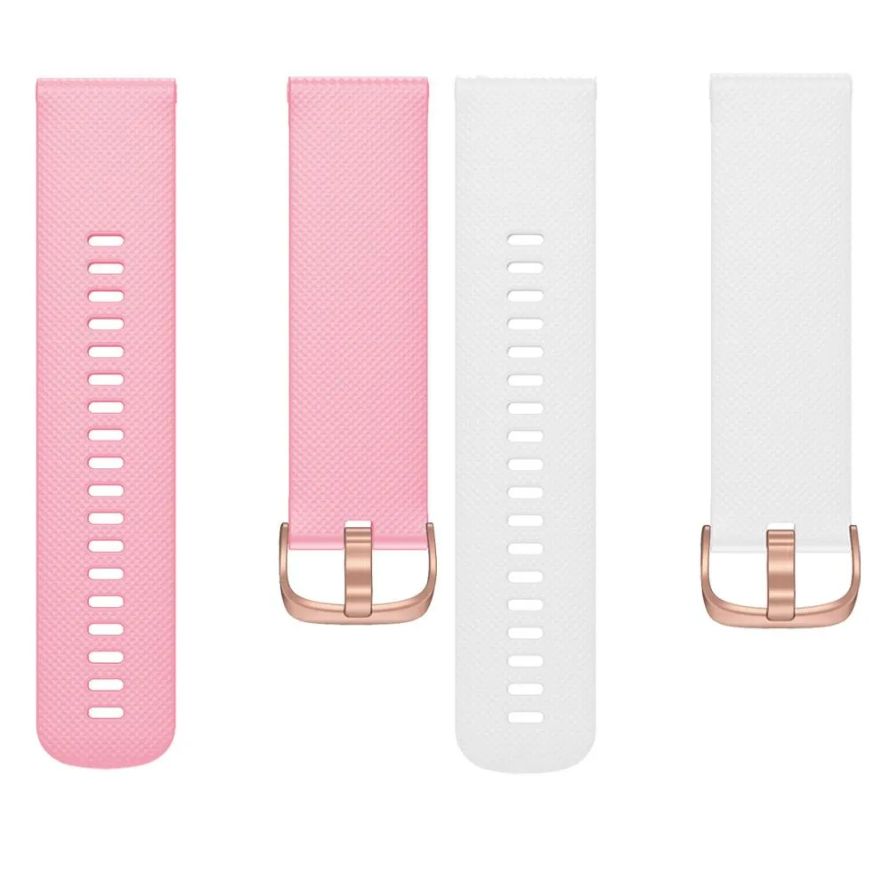 LG Watch compatible Silicone Watch Straps with Rose Gold Buckles