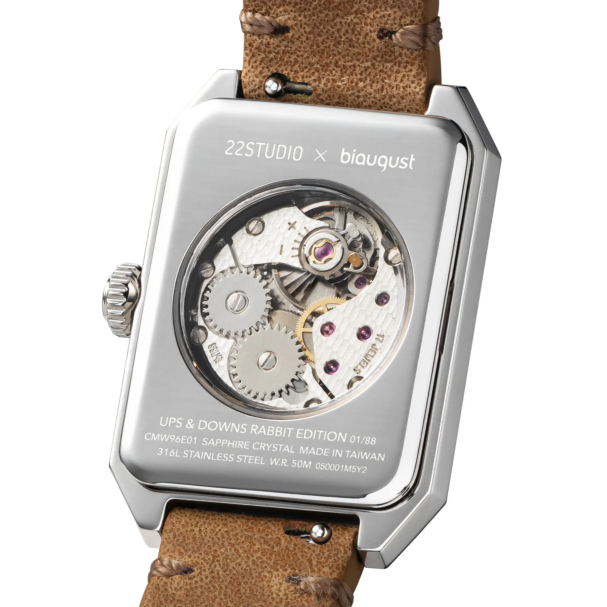 Limited Rabbit Edition Concrete Watch Manual Wind_Silver grass (Woman)