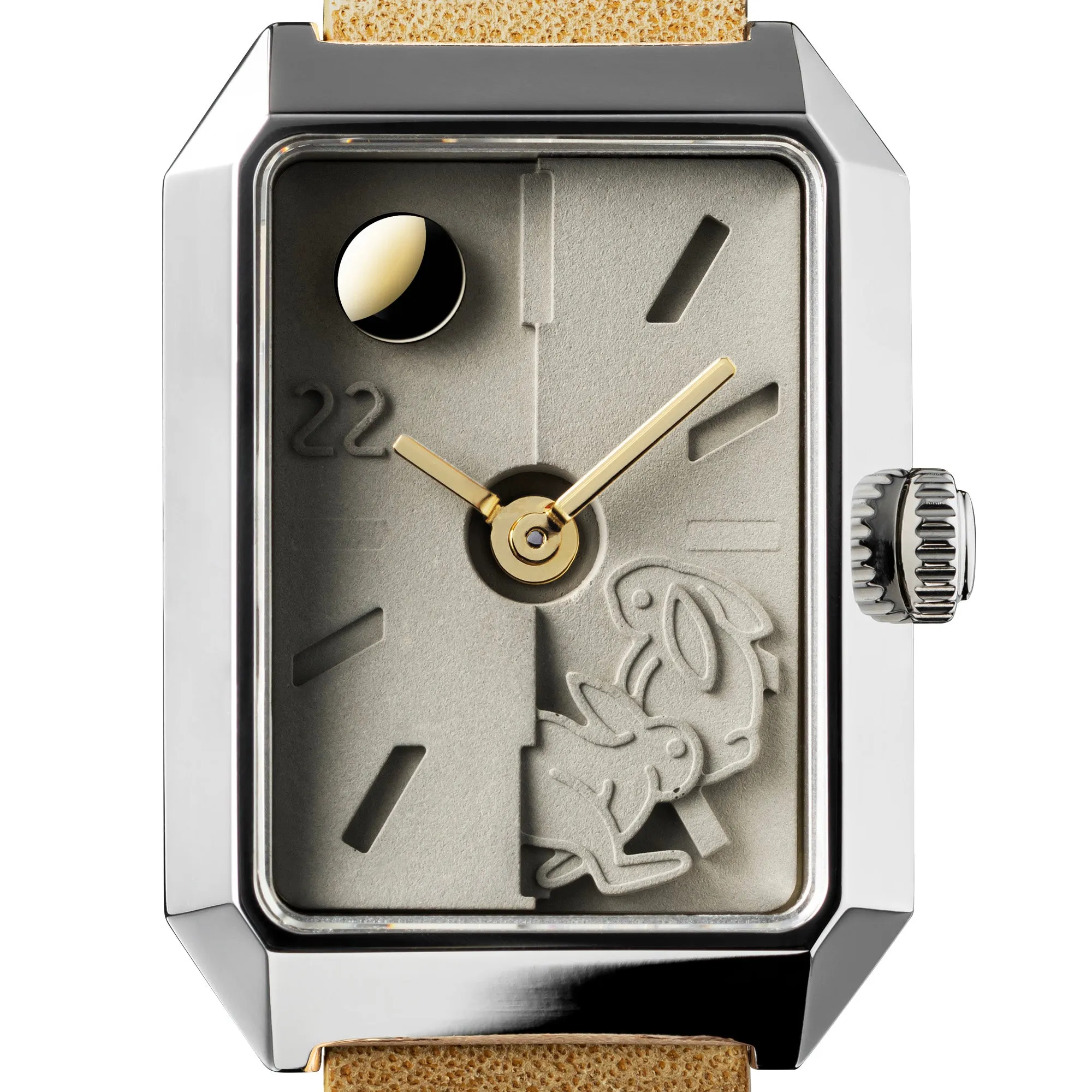 Limited Rabbit Edition Concrete Watch Manual Wind_Silver grass (Woman)