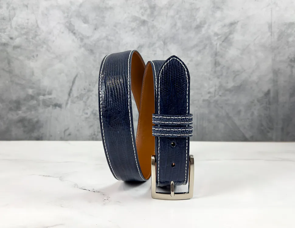 Lizard Belt: Navy