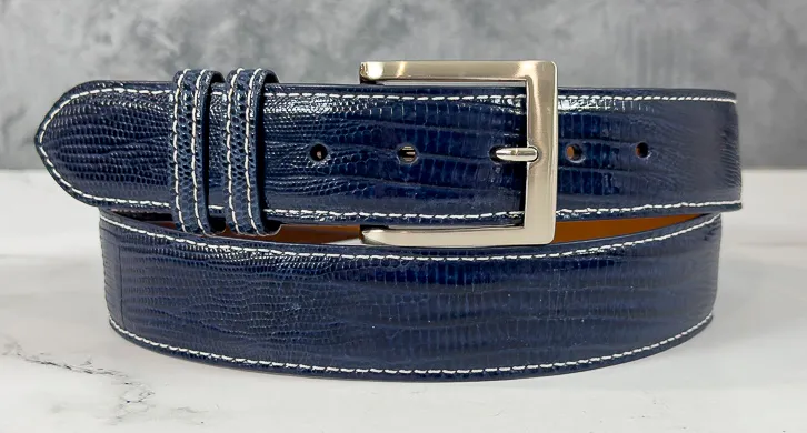 Lizard Belt: Navy