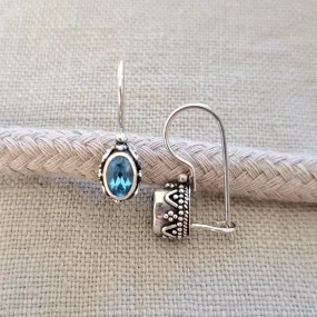 London Blue Topaz .925 Sterling Silver Earrings from Bali