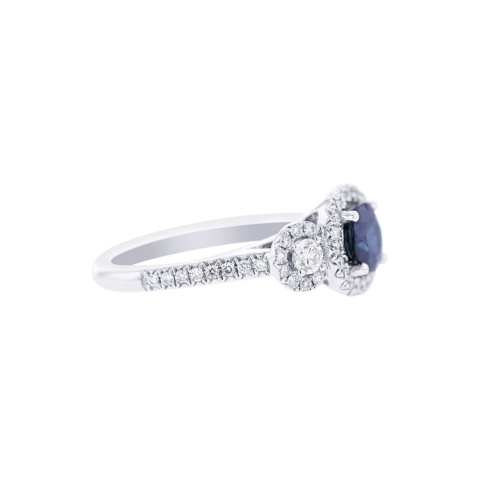 Lucca Sapphire and Diamond Ready for Love Engagement Ring