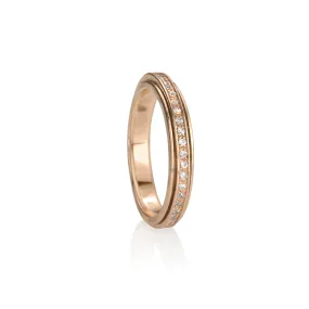 Lunar 14K Rose Gold Vermeil Meditation Ring